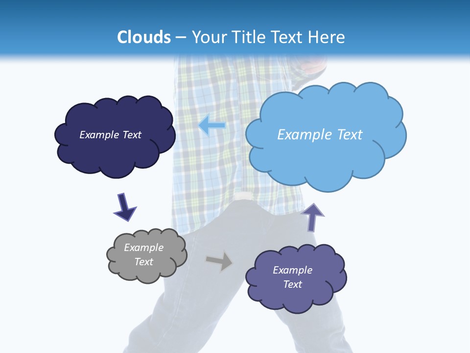 Alone Confident Smiling PowerPoint Template