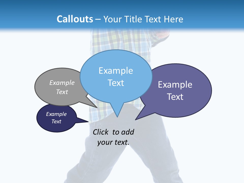 Alone Confident Smiling PowerPoint Template