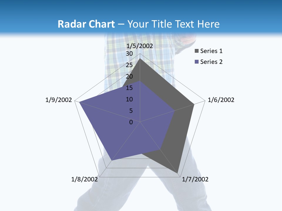Alone Confident Smiling PowerPoint Template