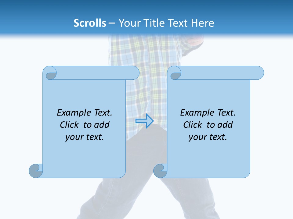 Alone Confident Smiling PowerPoint Template