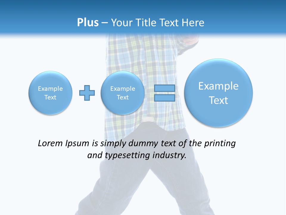 Alone Confident Smiling PowerPoint Template