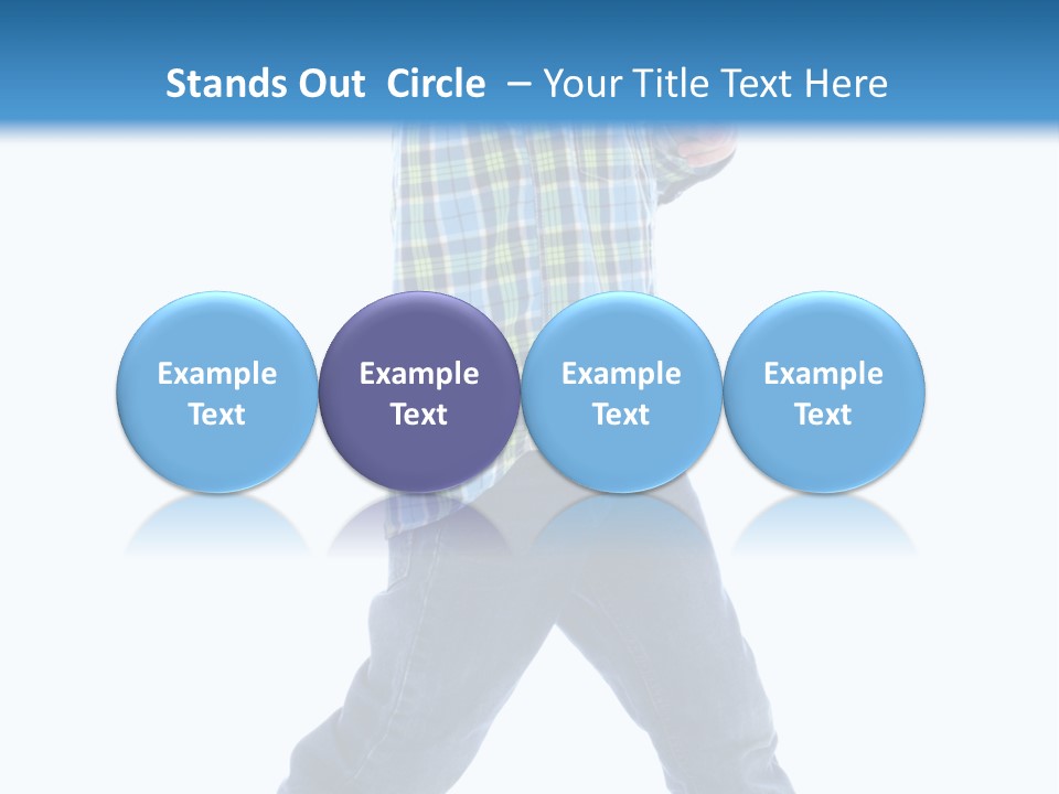 Alone Confident Smiling PowerPoint Template