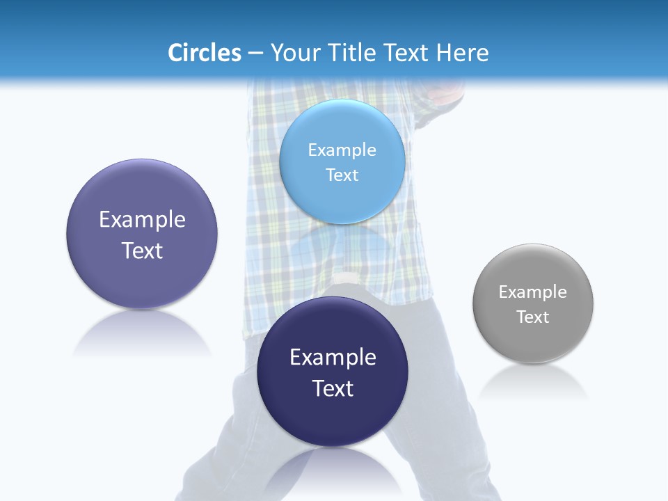 Alone Confident Smiling PowerPoint Template