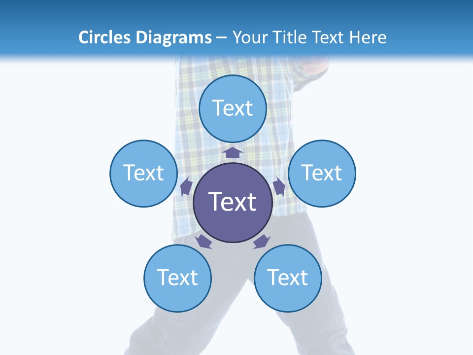 Alone Confident Smiling PowerPoint Template