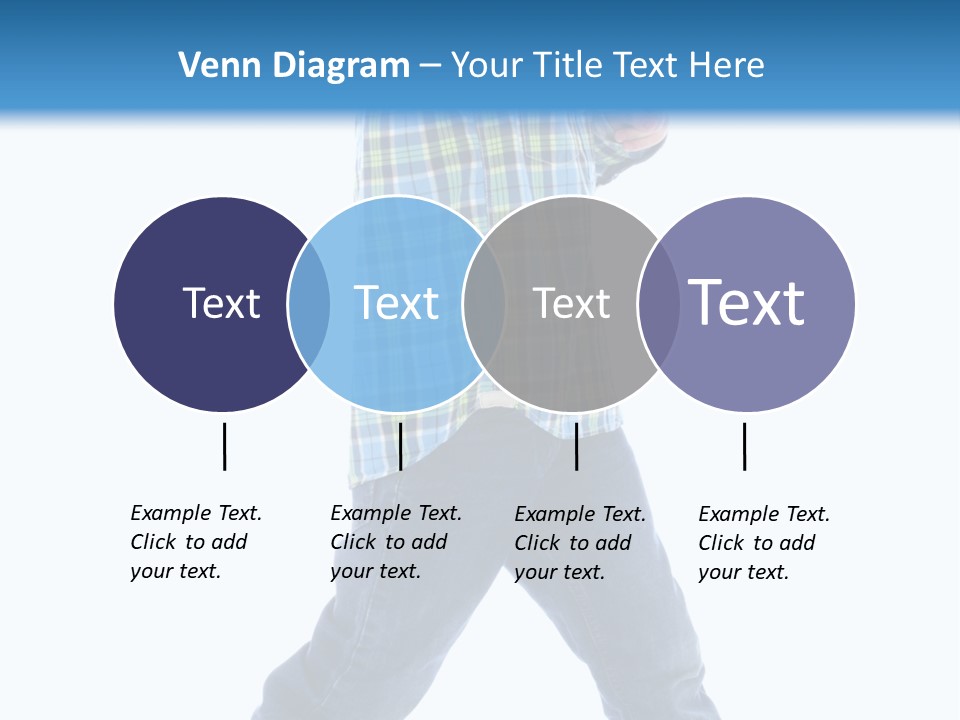 Alone Confident Smiling PowerPoint Template