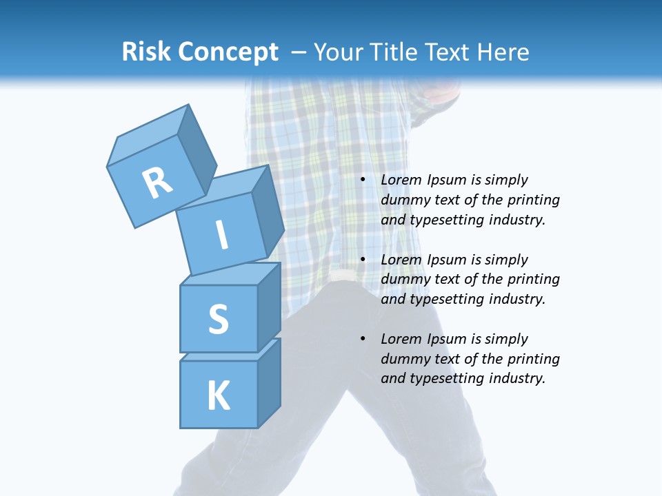 Alone Confident Smiling PowerPoint Template