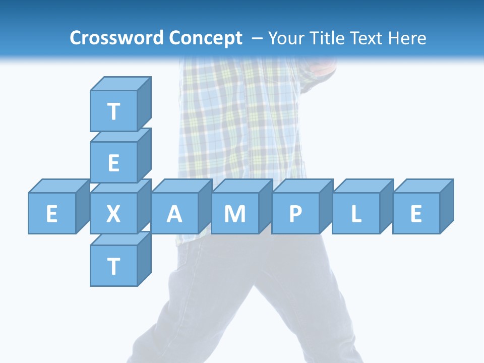 Alone Confident Smiling PowerPoint Template