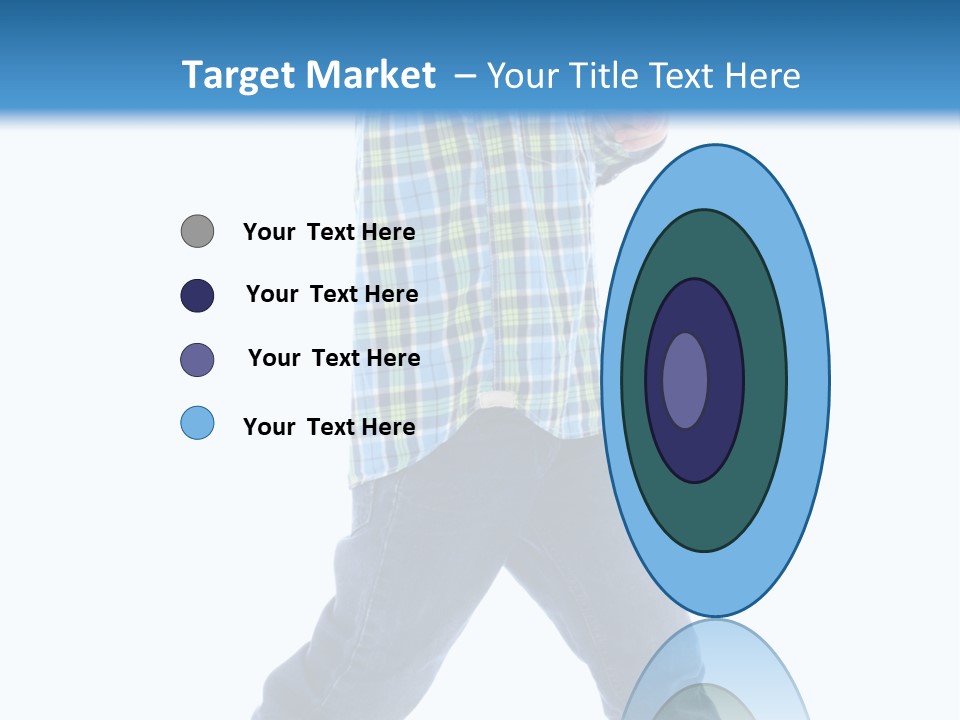 Alone Confident Smiling PowerPoint Template