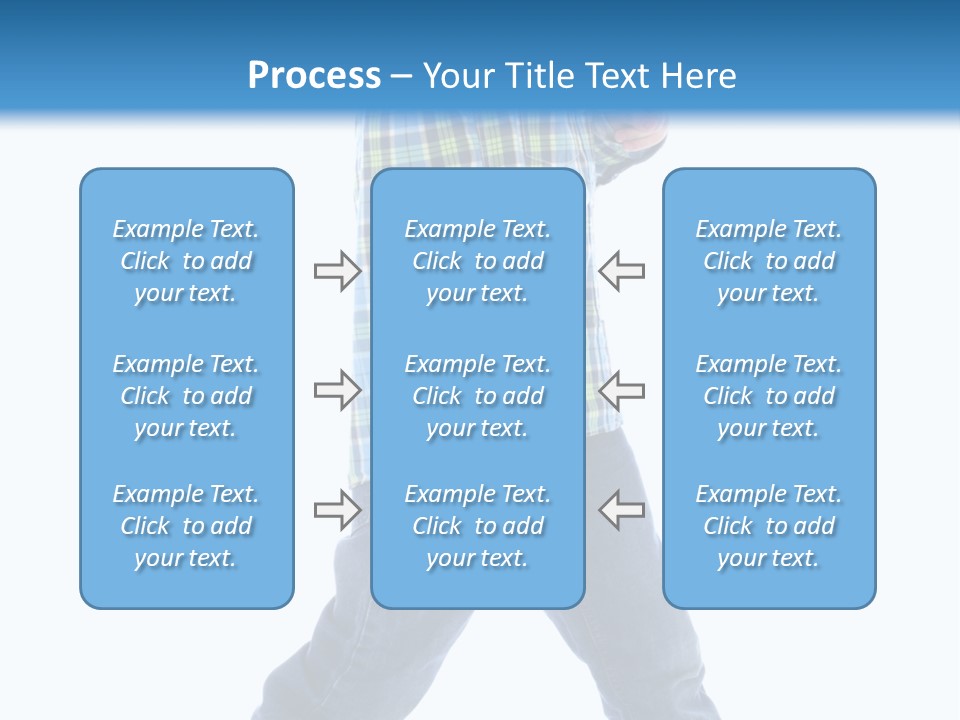 Alone Confident Smiling PowerPoint Template