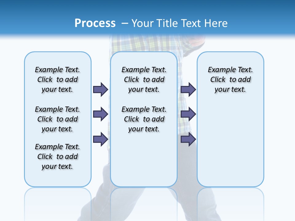 Alone Confident Smiling PowerPoint Template