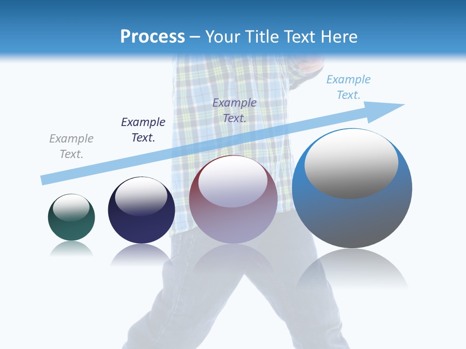 Alone Confident Smiling PowerPoint Template