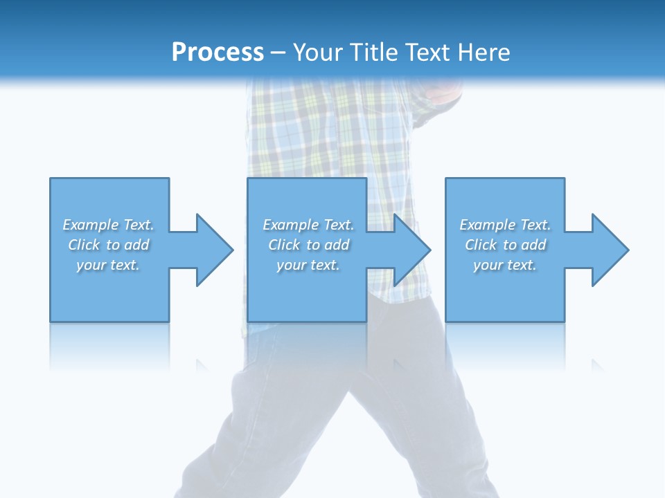 Alone Confident Smiling PowerPoint Template