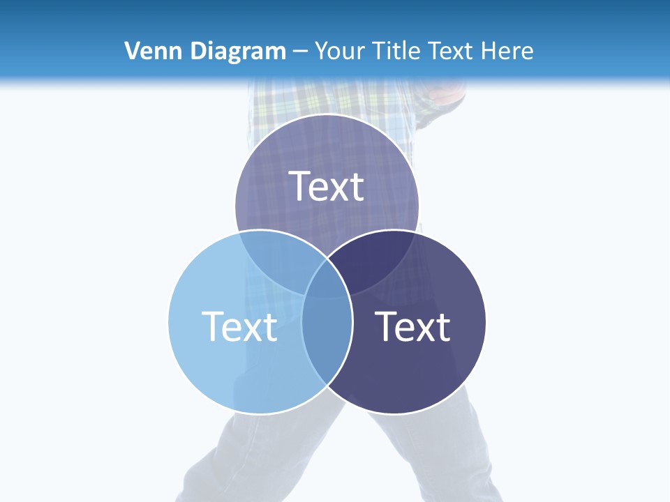 Alone Confident Smiling PowerPoint Template