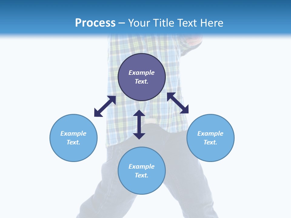Alone Confident Smiling PowerPoint Template
