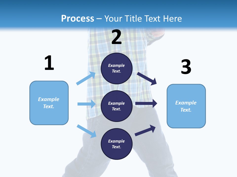 Alone Confident Smiling PowerPoint Template