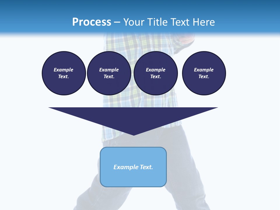 Alone Confident Smiling PowerPoint Template