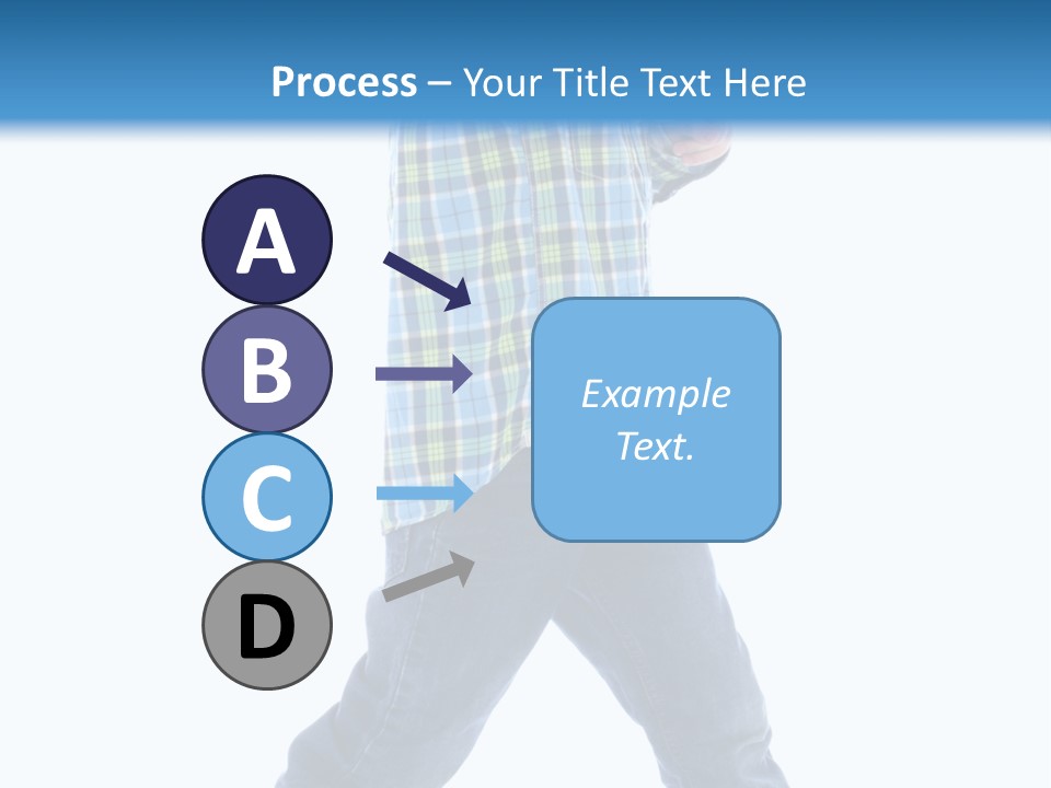 Alone Confident Smiling PowerPoint Template