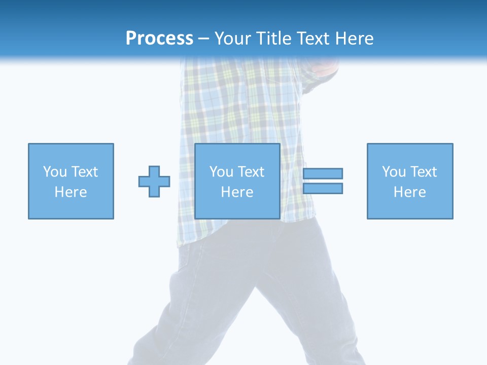 Alone Confident Smiling PowerPoint Template