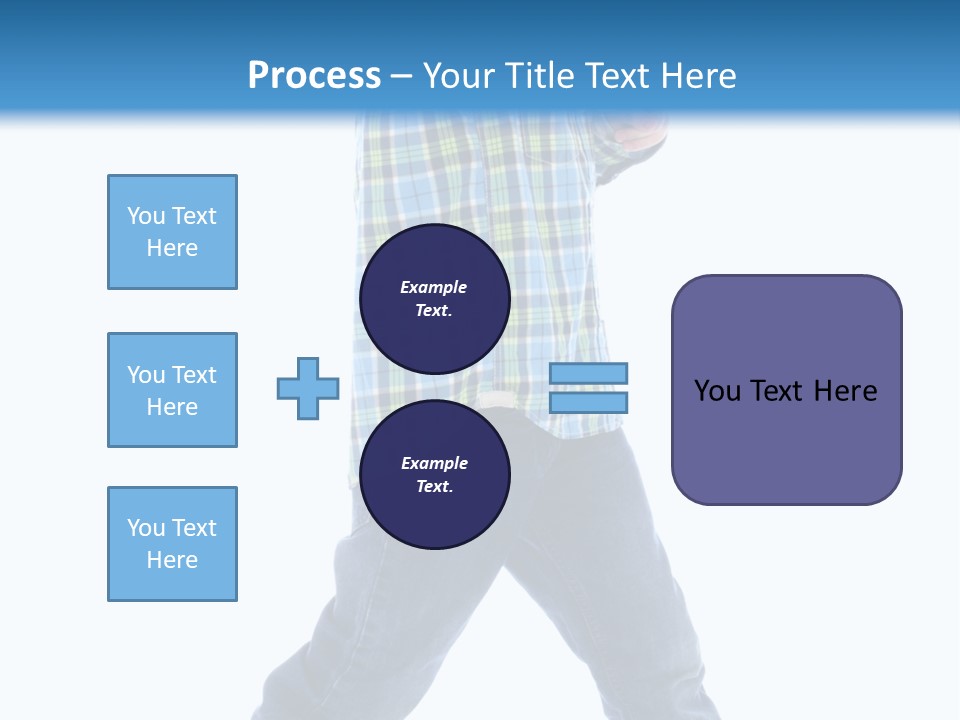 Alone Confident Smiling PowerPoint Template
