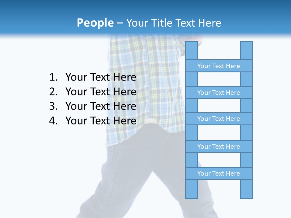 Alone Confident Smiling PowerPoint Template