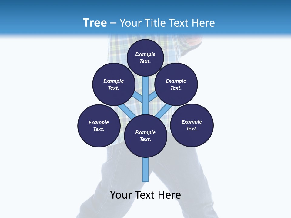 Alone Confident Smiling PowerPoint Template