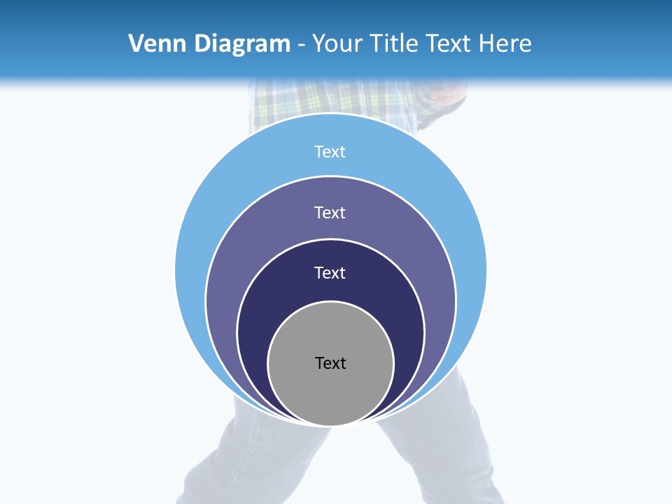 Alone Confident Smiling PowerPoint Template
