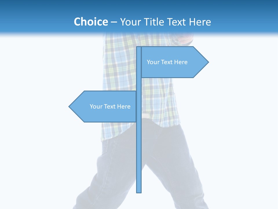 Alone Confident Smiling PowerPoint Template