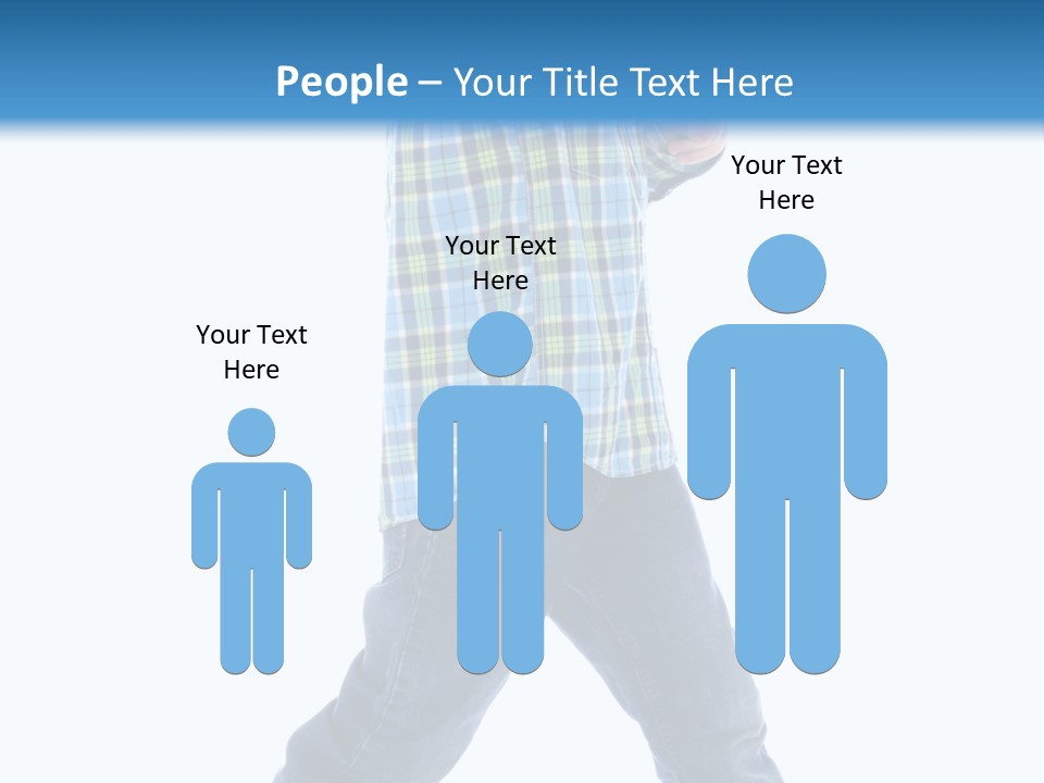 Alone Confident Smiling PowerPoint Template