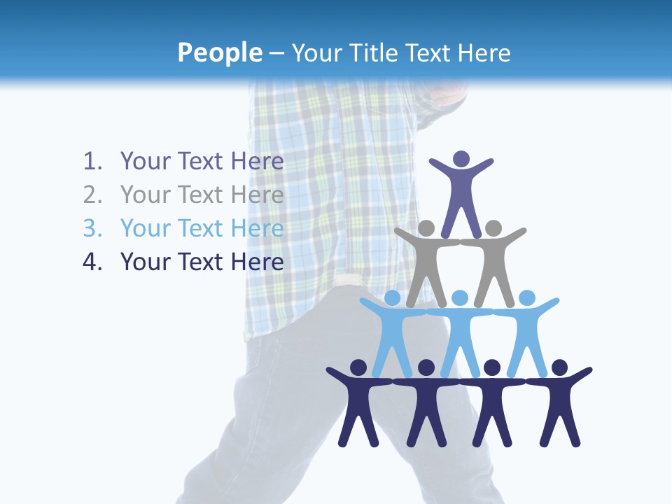 Alone Confident Smiling PowerPoint Template