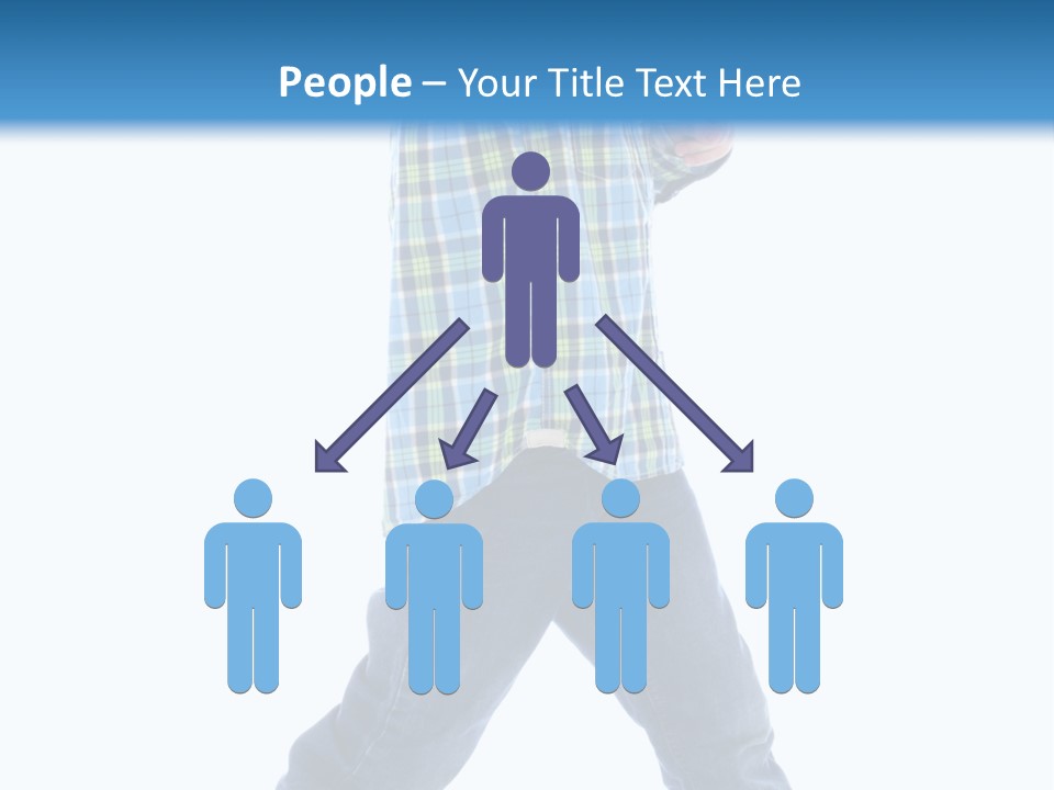 Alone Confident Smiling PowerPoint Template