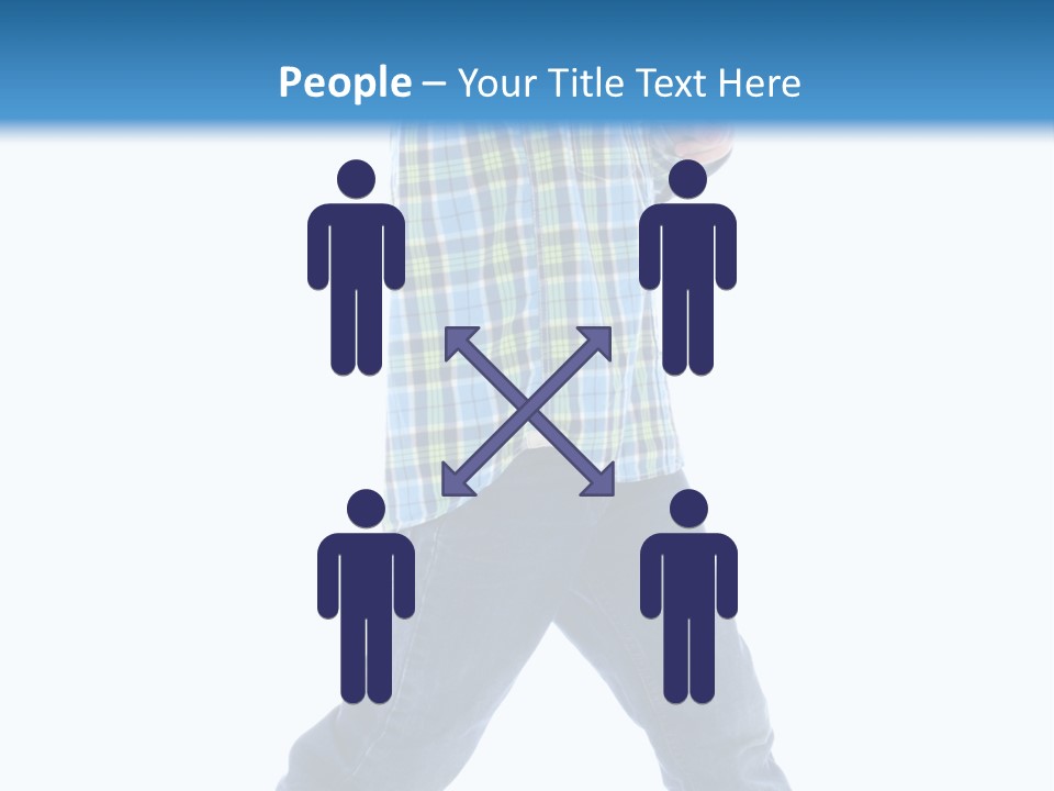 Alone Confident Smiling PowerPoint Template