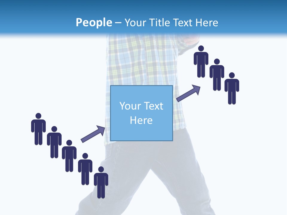 Alone Confident Smiling PowerPoint Template