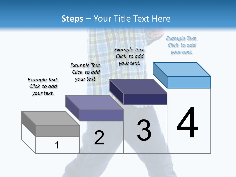 Alone Confident Smiling PowerPoint Template