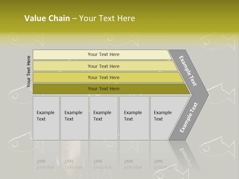 A Man Standing In Front Of A Blackboard With Fish Drawn On It PowerPoint Template