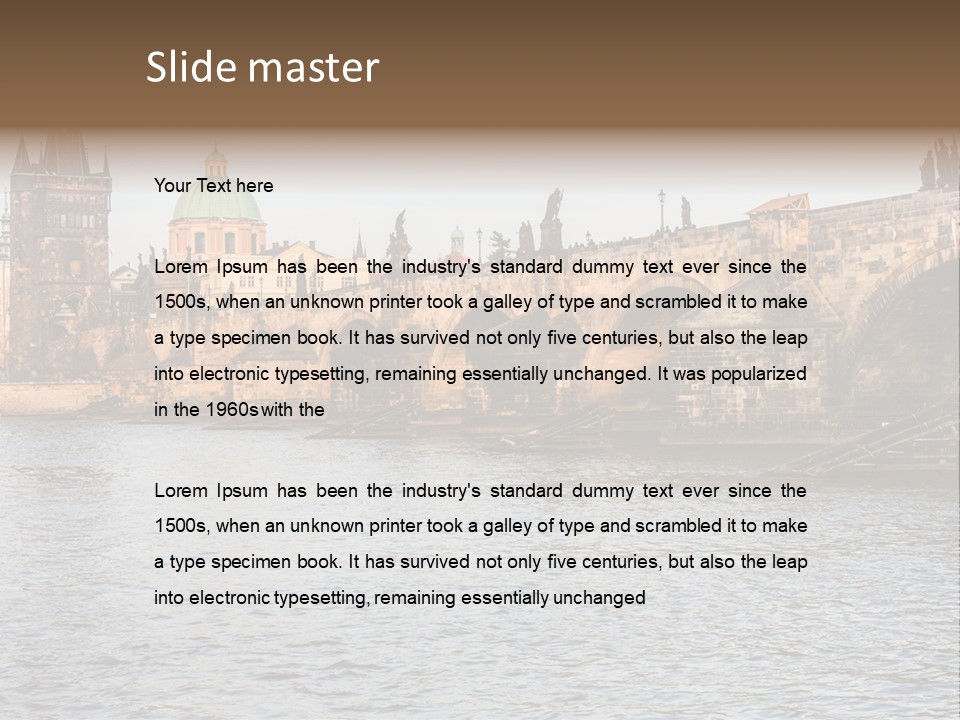 Summer Cloud Old PowerPoint Template