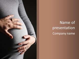 Breast Human Tummy PowerPoint Template