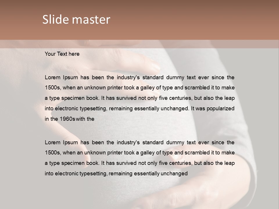 Breast Human Tummy PowerPoint Template