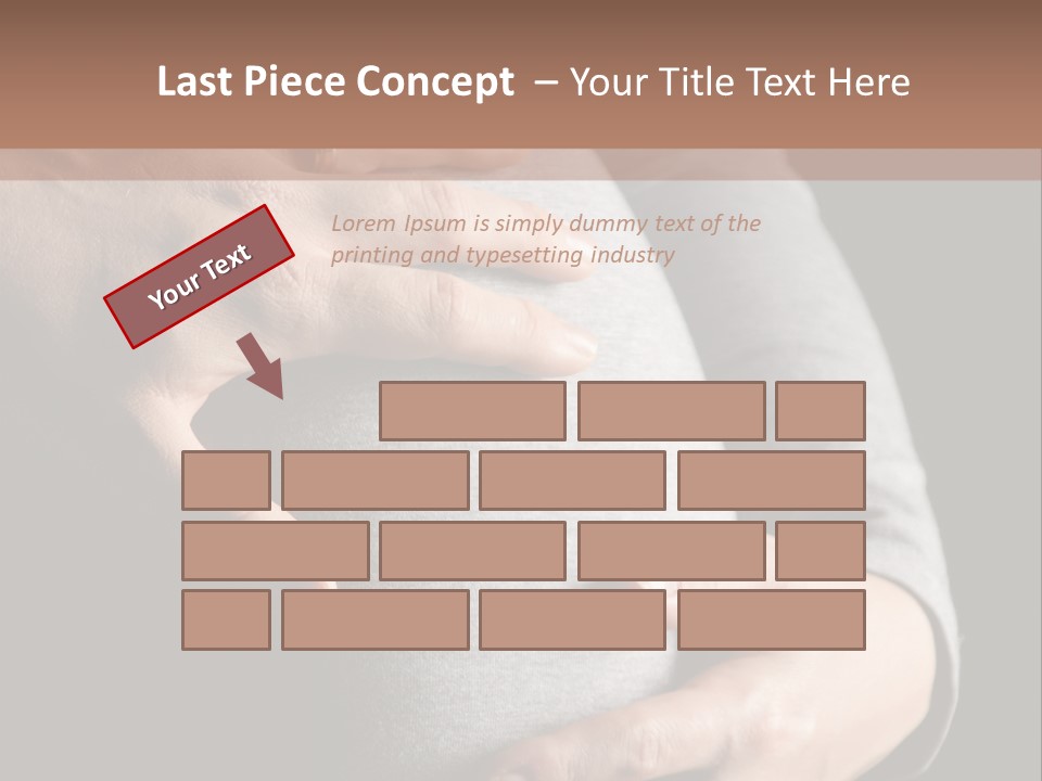 Breast Human Tummy PowerPoint Template