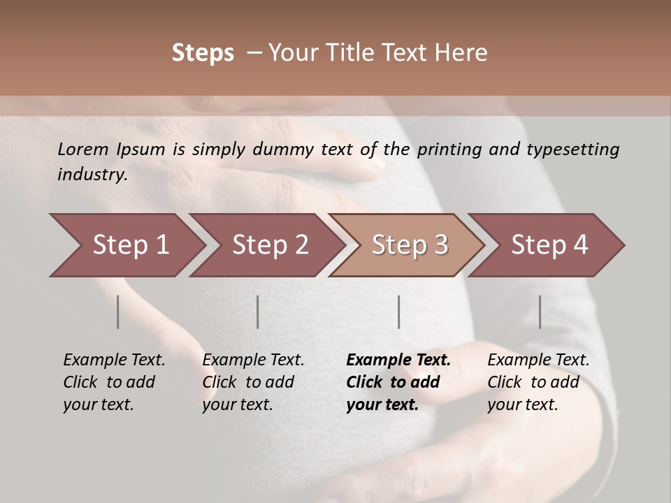 Breast Human Tummy PowerPoint Template