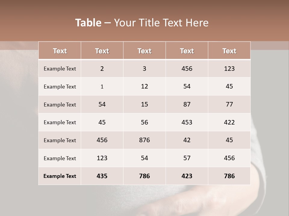 Breast Human Tummy PowerPoint Template