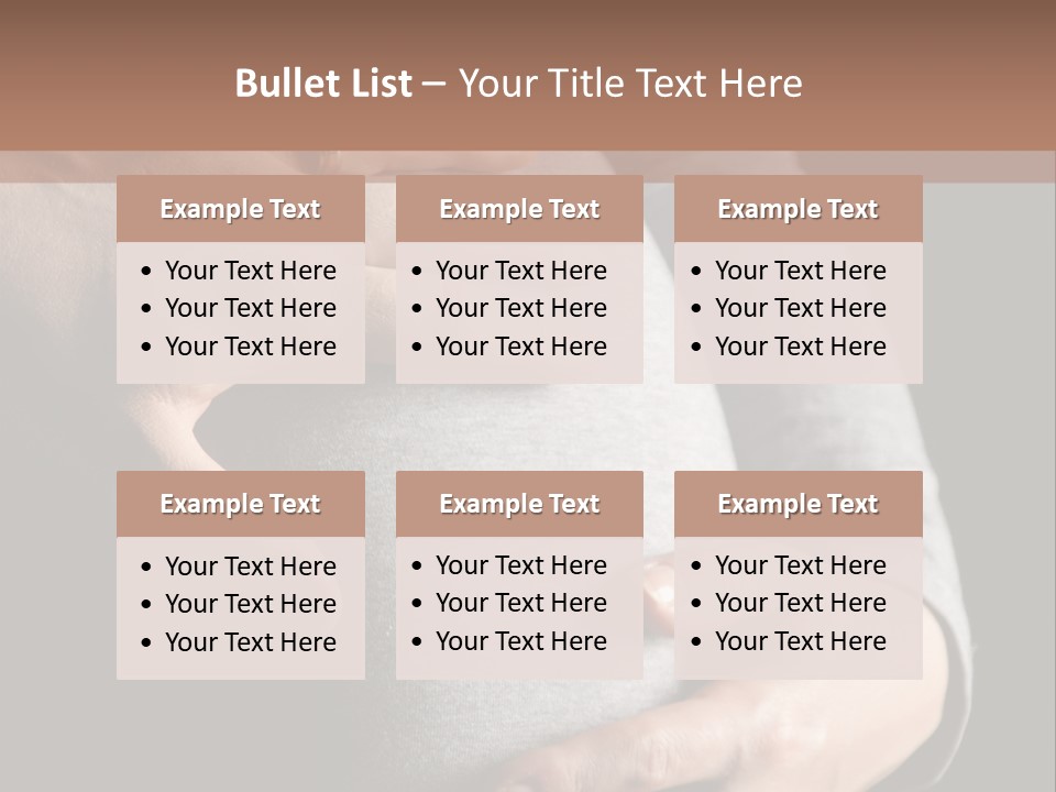 Breast Human Tummy PowerPoint Template