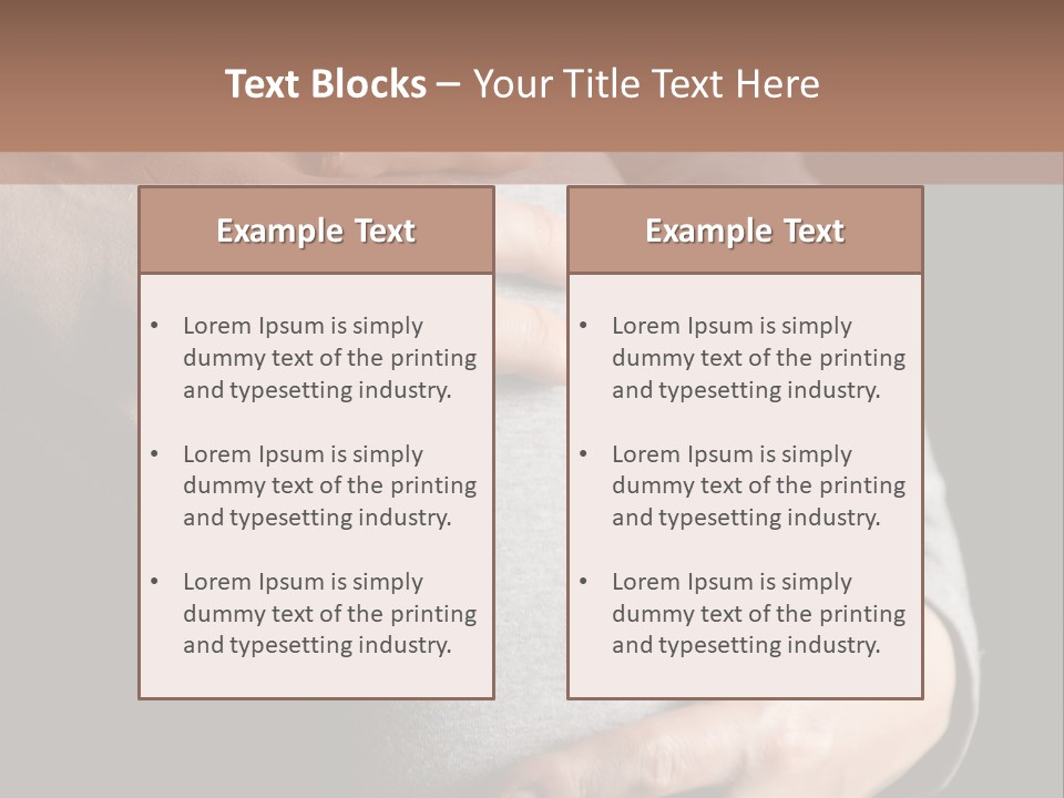 Breast Human Tummy PowerPoint Template