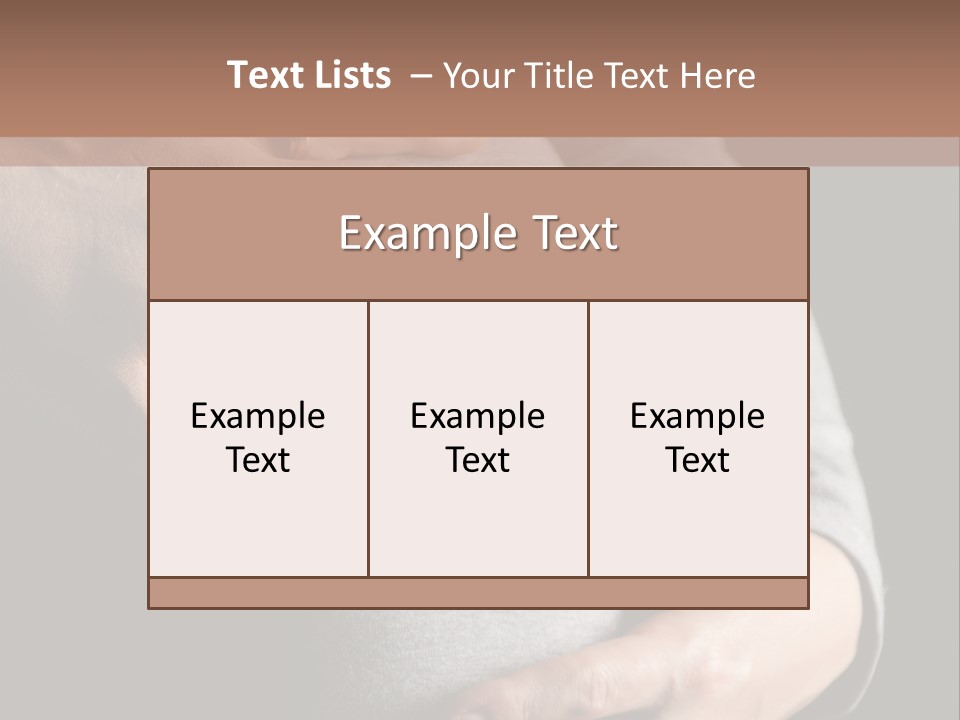 Breast Human Tummy PowerPoint Template