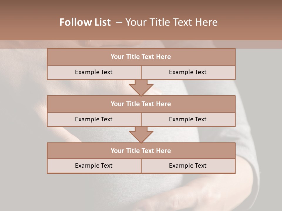 Breast Human Tummy PowerPoint Template