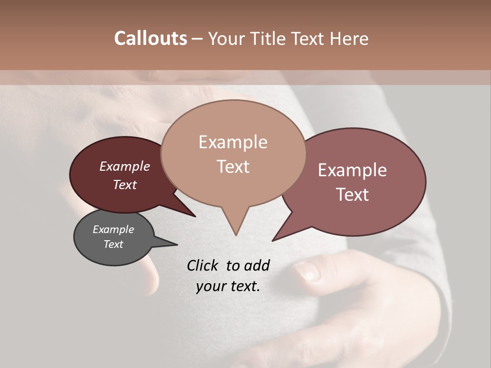 Breast Human Tummy PowerPoint Template