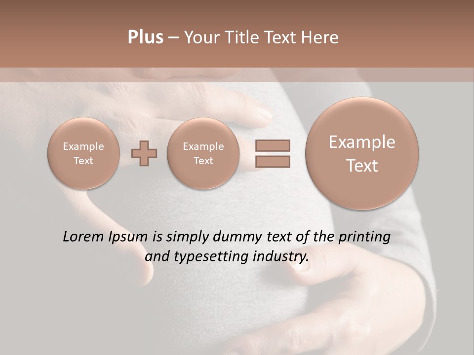 Breast Human Tummy PowerPoint Template