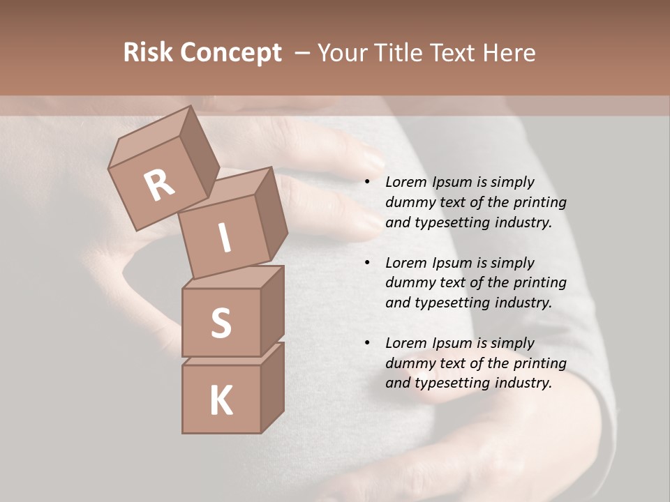 Breast Human Tummy PowerPoint Template