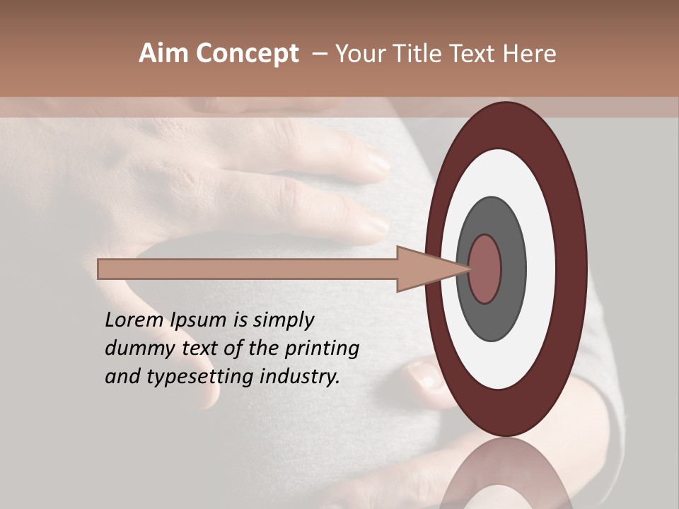 Breast Human Tummy PowerPoint Template