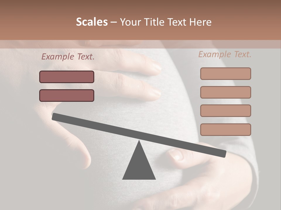 Breast Human Tummy PowerPoint Template