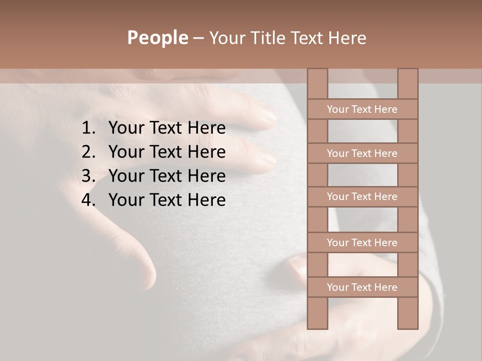 Breast Human Tummy PowerPoint Template